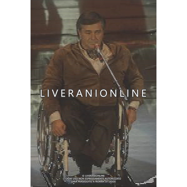 DIAP-RETROSPETTIVA PIERANGELO BERTOLI CANTANTE NELLA FOTO PIERANGELO BERTOLI A SANREMO NELL\'ANNO 1991 AG ALDO LIVERANI SAS