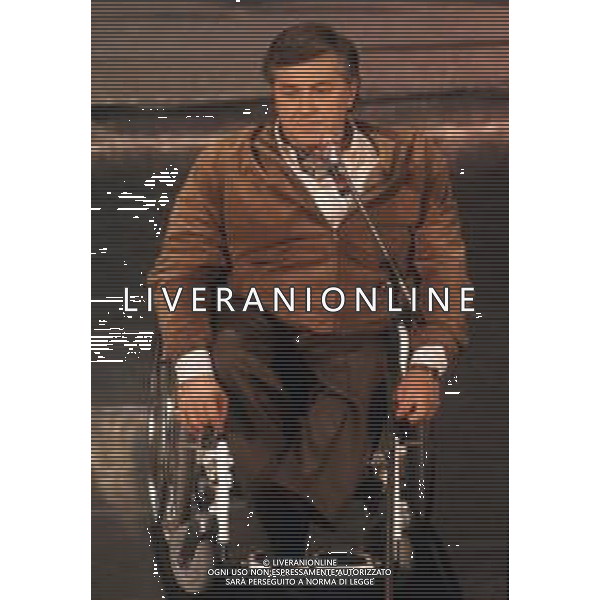 DIAP-RETROSPETTIVA PIERANGELO BERTOLI CANTANTE NELLA FOTO PIERANGELO BERTOLI A SANREMO NELL\'ANNO 1991 AG ALDO LIVERANI SAS