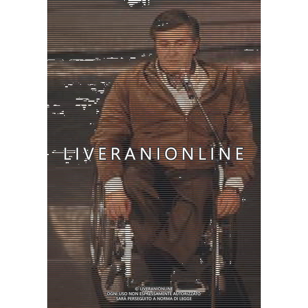 DIAP-RETROSPETTIVA PIERANGELO BERTOLI CANTANTE NELLA FOTO PIERANGELO BERTOLI A SANREMO NELL\'ANNO 1991 AG ALDO LIVERANI SAS