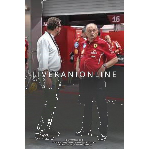 Frederic Vasseur (FRA) Ferrari Team Principal. 05.10.2025. Formula 1 World Championship, Rd 18, Singapore Grand Prix, Marina Bay Street Circuit, Singapore, Race Day. - www.xpbimages.com, EMail: requests@xpbimages.com © Copyright: Rew / XPB Images