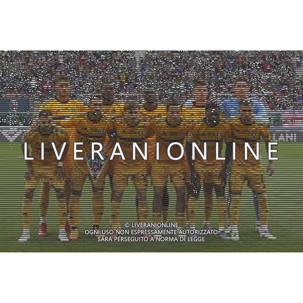 Pisa SC team photo during Bologna BFC vs Pisa SC, 6° Serie A Enilive 2025-26 game at Renato Dall\'Ara stadium in Bologna (BO), Italy, on October 05, 2025. (Photo by Davide Casentini) AG ALDO LIVERANI SAS
