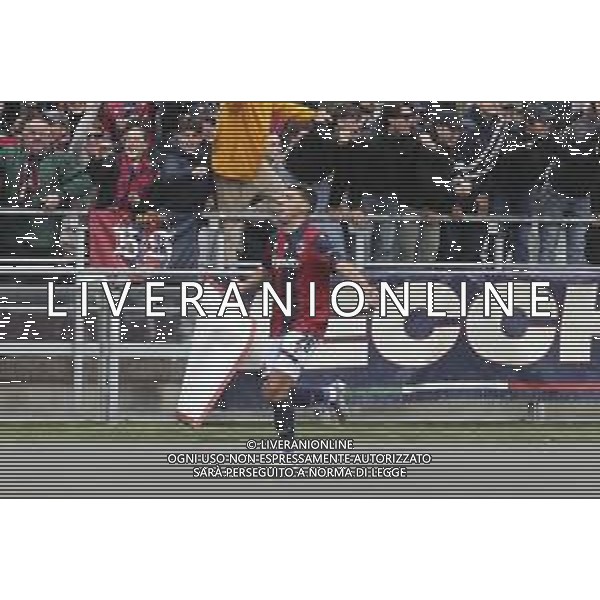 Nicolò Cambiaghi of Bologna FC celebrates after scoring during Bologna BFC vs Pisa SC, 6° Serie A Enilive 2025-26 game at Renato Dall\'Ara stadium in Bologna (BO), Italy, on October 05, 2025. (Photo by Davide Casentini) AG ALDO LIVERANI SAS