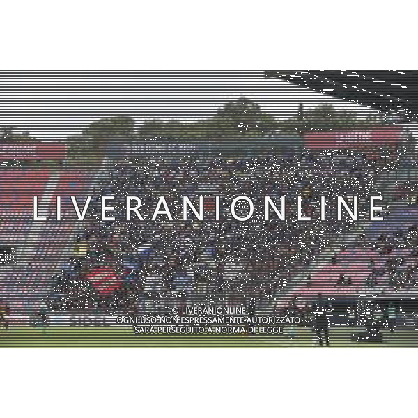 Pisa fans show their support during Bologna BFC vs Pisa SC, 6° Serie A Enilive 2025-26 game at Renato Dall\'Ara stadium in Bologna (BO), Italy, on October 05, 2025. (Photo by Davide Casentini) AG ALDO LIVERANI SAS