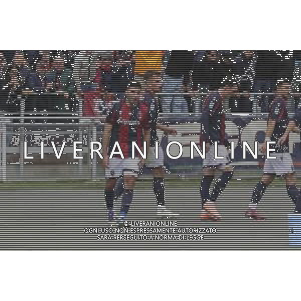 Nicolò Cambiaghi of Bologna FC celebrates after scoring during Bologna BFC vs Pisa SC, 6° Serie A Enilive 2025-26 game at Renato Dall\'Ara stadium in Bologna (BO), Italy, on October 05, 2025. (Photo by Davide Casentini) AG ALDO LIVERANI SAS