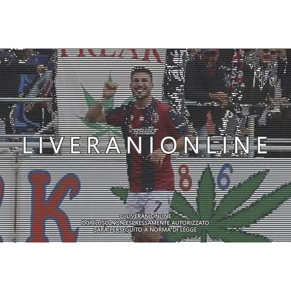 Riccardo Orsolini of Bologna FC. celebrates after scoring during Bologna BFC vs Pisa SC, 6° Serie A Enilive 2025-26 game at Renato Dall\'Ara stadium in Bologna (BO), Italy, on October 05, 2025. (Photo by Davide Casentini) AG ALDO LIVERANI SAS
