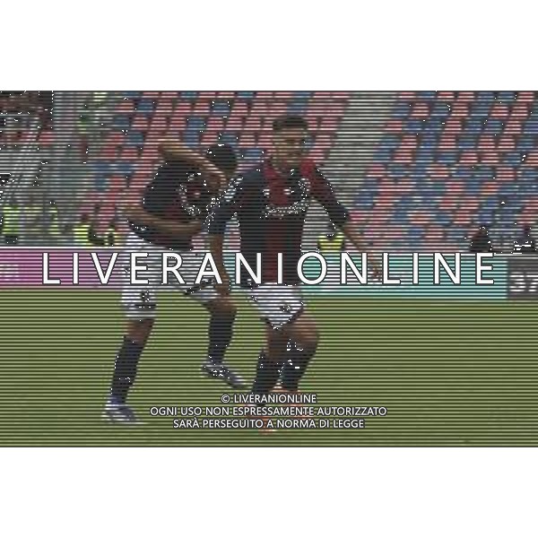 Nikola Moro of Bologna FC celebrates after scoring during Bologna BFC vs Pisa SC, 6° Serie A Enilive 2025-26 game at Renato Dall\'Ara stadium in Bologna (BO), Italy, on October 05, 2025. (Photo by Davide Casentini) AG ALDO LIVERANI SAS