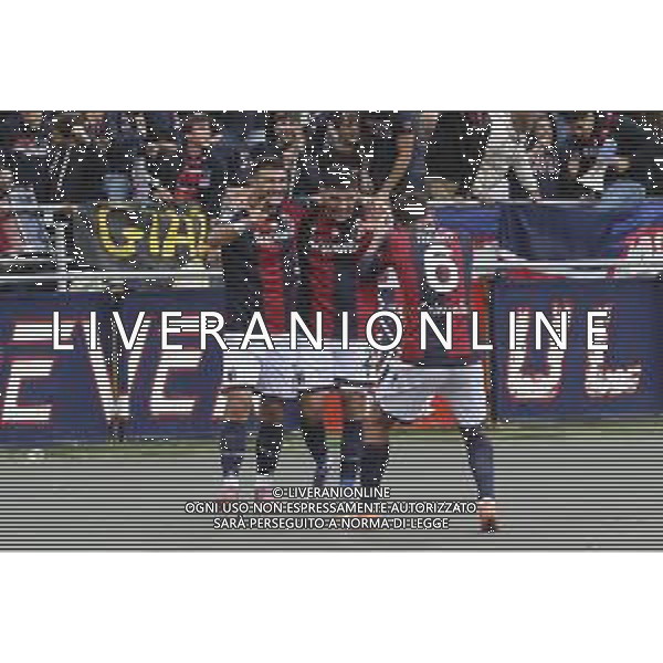 Riccardo Orsolini of Bologna FC. celebrates after scoring during Bologna BFC vs Pisa SC, 6° Serie A Enilive 2025-26 game at Renato Dall\'Ara stadium in Bologna (BO), Italy, on October 05, 2025. (Photo by Davide Casentini) AG ALDO LIVERANI SAS