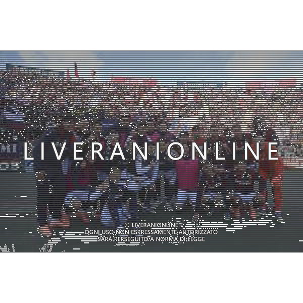Bologna team celebrate the victory at the end of Bologna BFC vs Pisa SC, 6° Serie A Enilive 2025-26 game at Renato Dall\'Ara stadium in Bologna (BO), Italy, on October 05, 2025. (Photo by Davide Casentini) AG ALDO LIVERANI SAS