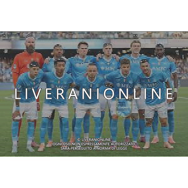 TVPM Napoli, Genoa Nella foto: Formazione Squadra Napoli Foto Mosca, Ag.Liverani- AGENZIA ALDO LIVERANI SAS -TVPM Napoli - Genoa Campionato Calcio Serie A 05.10.2025