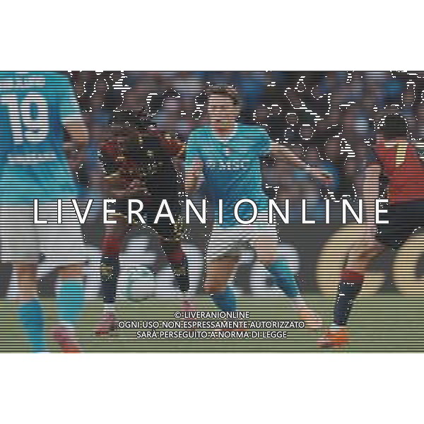 TVPM Napoli, Genoa Nella foto: Scott McTominay, Brooke Norton-Cuffy Foto Mosca, Ag.Liverani- AGENZIA ALDO LIVERANI SAS -TVPM Napoli - Genoa Campionato Calcio Serie A 05.10.2025