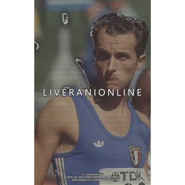 DIAP-RETROSPETTIVA DONATO SABIA ATLETA NELLA FOTO DONATO SABIA NELL\'ANNO 1983 AG ALDO LIVERANI SAS