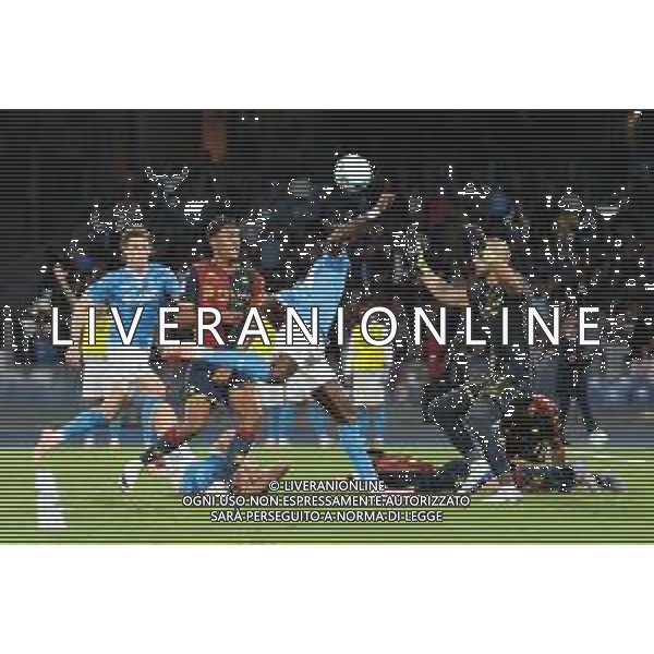 TVPM Napoli, Genoa Nella foto: gol Frank Anguissa Foto Mosca, Ag.Liverani- AGENZIA ALDO LIVERANI SAS -TVPM Napoli - Genoa Campionato Calcio Serie A 05.10.2025