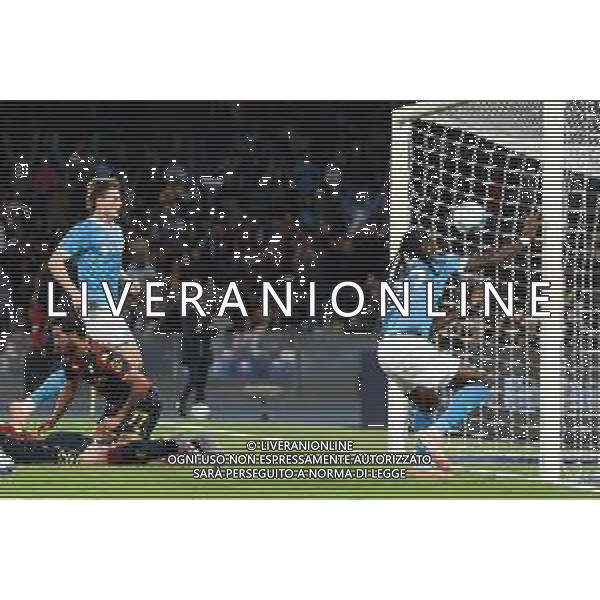 TVPM Napoli, Genoa Nella foto: gol Frank Anguissa Foto Mosca, Ag.Liverani- AGENZIA ALDO LIVERANI SAS -TVPM Napoli - Genoa Campionato Calcio Serie A 05.10.2025