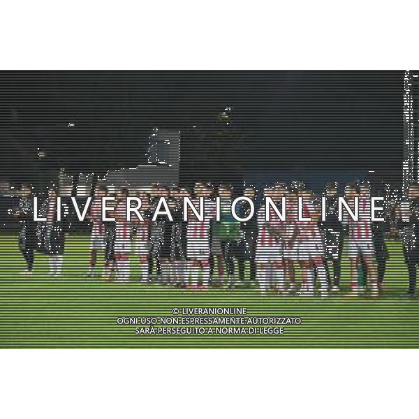 Il LR Vicenza a fine partita ringrazia i tifosi Alcione Milano - LR Vicenza Sesto San Giovanni (Mi) 05-10-2025 Stadio Ernesto Breda Ottava giornata del campionato di Serie C girone A foto Ricky Monteiro Martins/Agenzia Liverani sas
