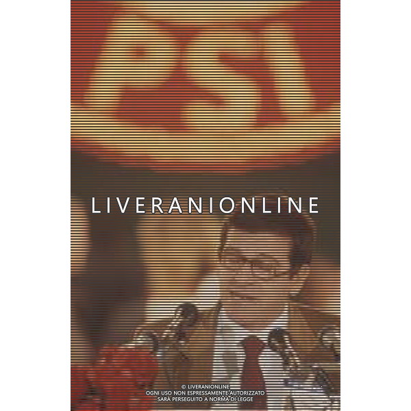 DIAP-RETROSPETTIVA GIORGIO BENVENUTO SINDACALISTA-POLITICO E GIORNALISTA NELLA FOTO GIORGIO BENVENUTO NELL\'ANNO 1987 AG ALDO LIVERANI SAS