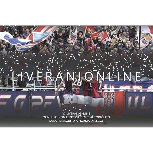 Nikola Moro of Bologna FC celebrates with team during Bologna BFC vs Pisa SC, 6° Serie A Enilive 2025-26 game at Renato Dall\'Ara stadium in Bologna (BO), Italy, on October 05, 2025. (Photo by Davide Casentini) AG ALDO LIVERANI SAS