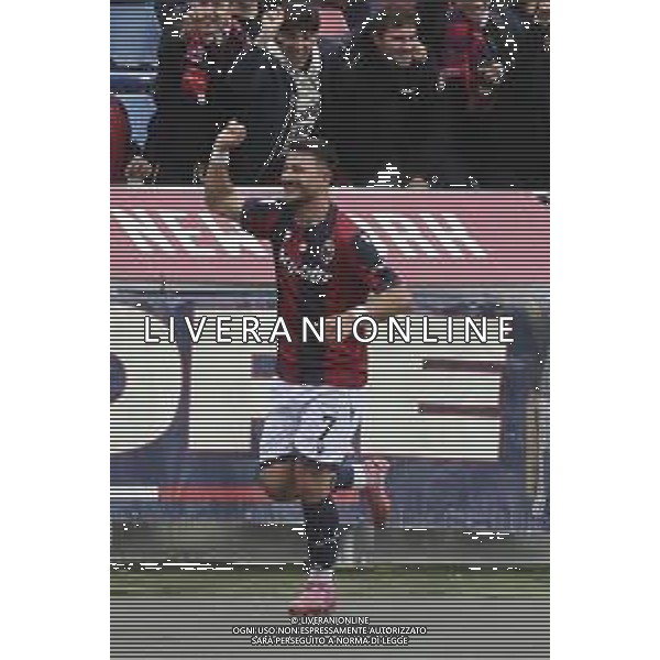 Riccardo Orsolini of Bologna FC celebrates after scoring during Bologna BFC vs Pisa SC, 6° Serie A Enilive 2025-26 game at Renato Dall\'Ara stadium in Bologna (BO), Italy, on October 05, 2025. (Photo by Davide Casentini) AG ALDO LIVERANI SAS