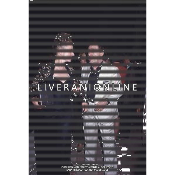DIAP-RETROSPETTIVA HANNA SCHYGULLA ATTRICE NELLA FOTO HANNA SCHYGULLA NELL\'ANNO 1989 A ROMA CON ALBERTO SORDI AG ALDO LIVERANI SAS  