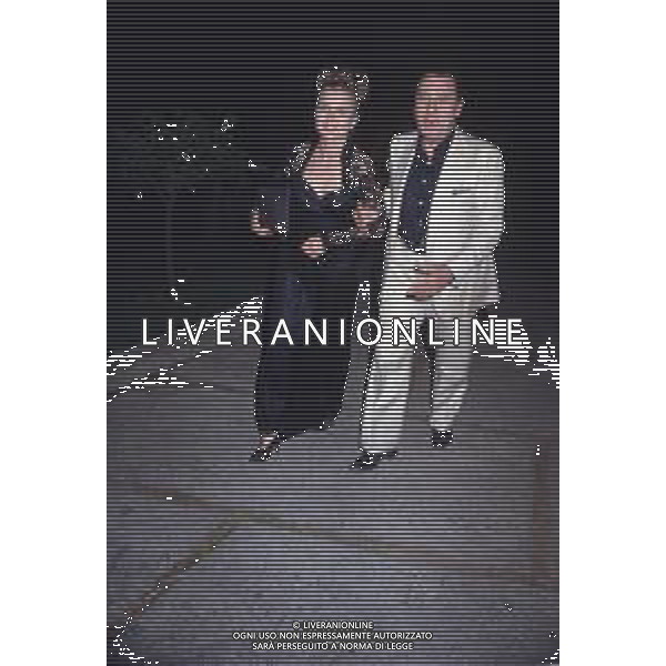 DIAP-RETROSPETTIVA HANNA SCHYGULLA ATTRICE NELLA FOTO HANNA SCHYGULLA NELL\'ANNO 1989 A ROMA CON ALBERTO SORDI AG ALDO LIVERANI SAS  