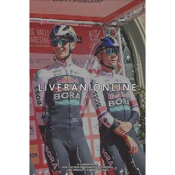 07-10-2025 Tre Valli Varesine; 2025, Red Bull - Bora Hansgrohe; Pellizzari, Giulio; Roglic, Primoz; Busto Arsizio; ©SIROTTI - AGENZIA ALDO LIVERANI SAS