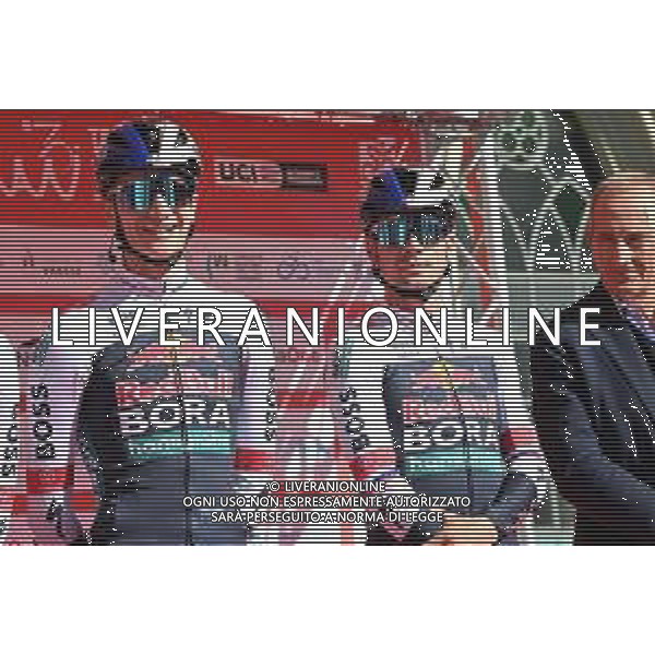 07-10-2025 Tre Valli Varesine; 2025, Red Bull - Bora Hansgrohe; Pellizzari, Giulio; Roglic, Primoz; Busto Arsizio; ©SIROTTI - AGENZIA ALDO LIVERANI SAS