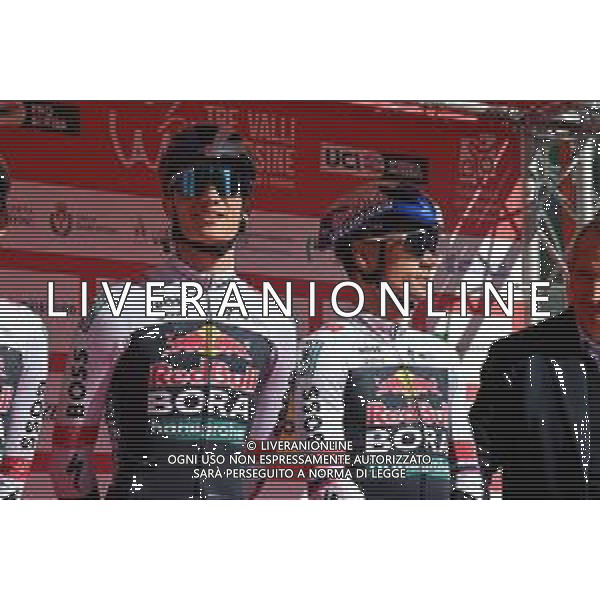 07-10-2025 Tre Valli Varesine; 2025, Red Bull - Bora Hansgrohe; Pellizzari, Giulio; Roglic, Primoz; Busto Arsizio; ©SIROTTI - AGENZIA ALDO LIVERANI SAS