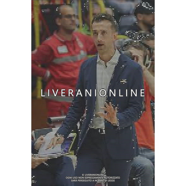 tvRCOR – UYBA Busto Arsizio vs Imoco Conegliano – LVF Serie A1 – 1° turno LVF Serie A1 Pallavolo Femminile E-Work Arena Busto Arsizio (VA) 06-10-2025 nella foto allenatore Daniele Santarelli ©TVRCOR Corradin Roberta - AGENZIA ALDO LIVERANI SAS