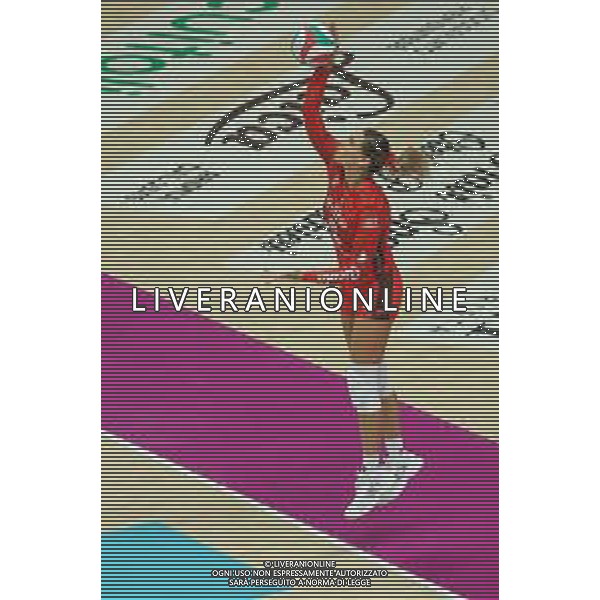 tvRCOR – UYBA Busto Arsizio vs Imoco Conegliano – LVF Serie A1 – 1° turno LVF Serie A1 Pallavolo Femminile E-Work Arena Busto Arsizio (VA) 06-10-2025 nella foto Jennifer Boldini ©TVRCOR Corradin Roberta - AGENZIA ALDO LIVERANI SAS