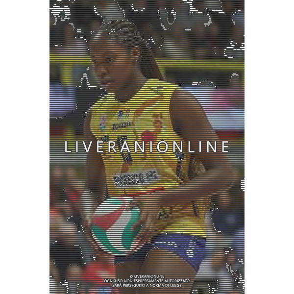 tvRCOR – UYBA Busto Arsizio vs Imoco Conegliano – LVF Serie A1 – 1° turno LVF Serie A1 Pallavolo Femminile E-Work Arena Busto Arsizio (VA) 06-10-2025 nella foto Merit Adigwe ©TVRCOR Corradin Roberta - AGENZIA ALDO LIVERANI SAS