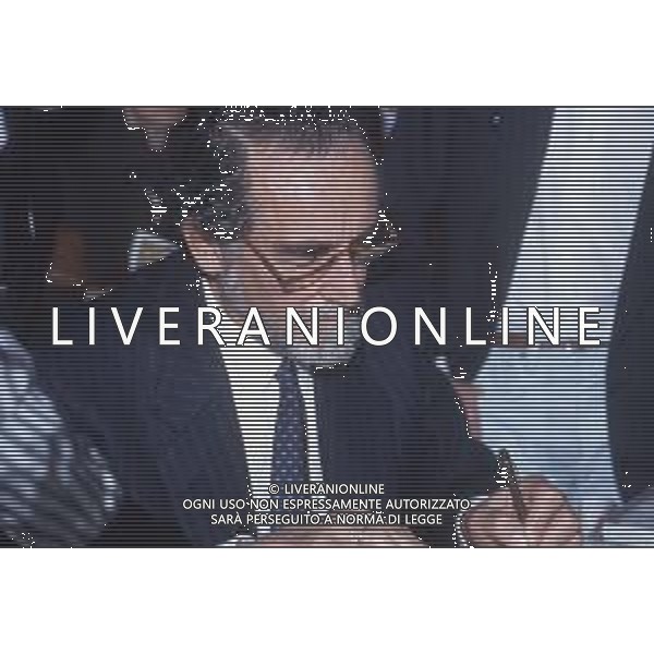 DIAP-RETROSPETTIVA VITTORIO GASSMAN ATTORE NELLA FOTO VITTORIO GASSMAN NELL\'ANNO 1990 A MILANO AG ALDO LIVERANI SAS