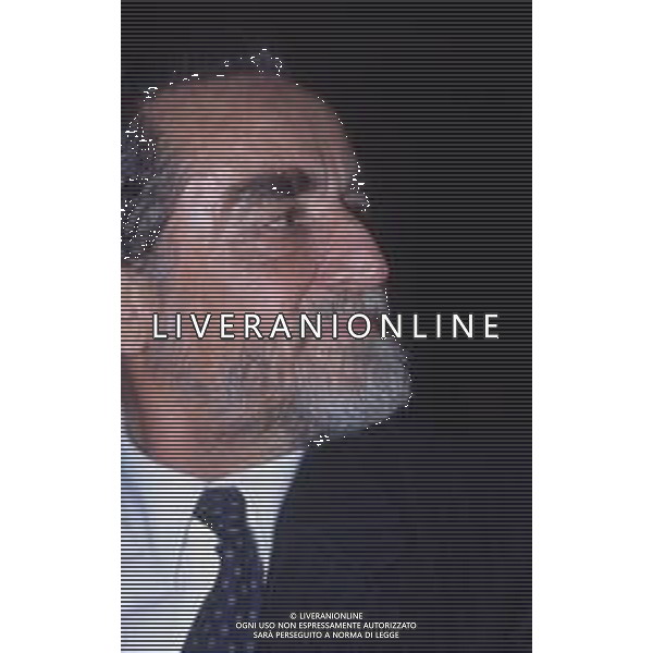 DIAP-RETROSPETTIVA VITTORIO GASSMAN ATTORE NELLA FOTO VITTORIO GASSMAN NELL\'ANNO 1990 A MILANO AG ALDO LIVERANI SAS