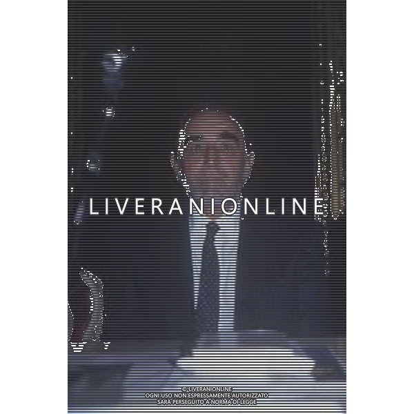 DIAP-RETROSPETTIVA VITTORIO GASSMAN ATTORE NELLA FOTO VITTORIO GASSMAN NELL\'ANNO 1990 A MILANO AG ALDO LIVERANI SAS