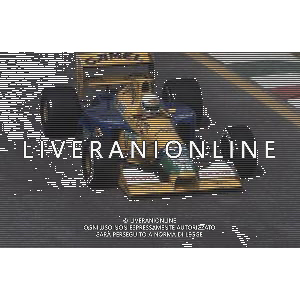 DIAP-RETROSPETTIVA MARTIN BRUNDLE PILOTA F1 NELLA FOTO MARTIN BRUNDLE NELL\'ANNO 1992 AG ALDO LIVERANI SAS