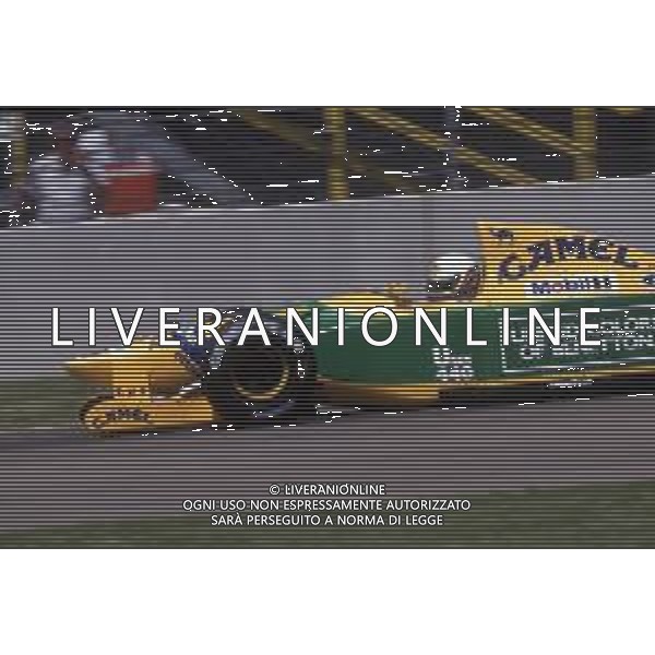 DIAP-RETROSPETTIVA MARTIN BRUNDLE PILOTA F1 NELLA FOTO MARTIN BRUNDLE NELL\'ANNO 1992 AG ALDO LIVERANI SAS