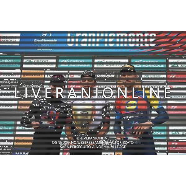 09-10-2025 Giro Del Piemonte; 2025, Uae Team Emirates - Xrg; 2025, Tudor; 2025, Lidl - Trek; Del Toro Romero, Isaac; Hirschi, Marc; Mollema, Bauke; Acqui Terme; ©SIROTTI - AGENZIA ALDO LIVERANI SAS
