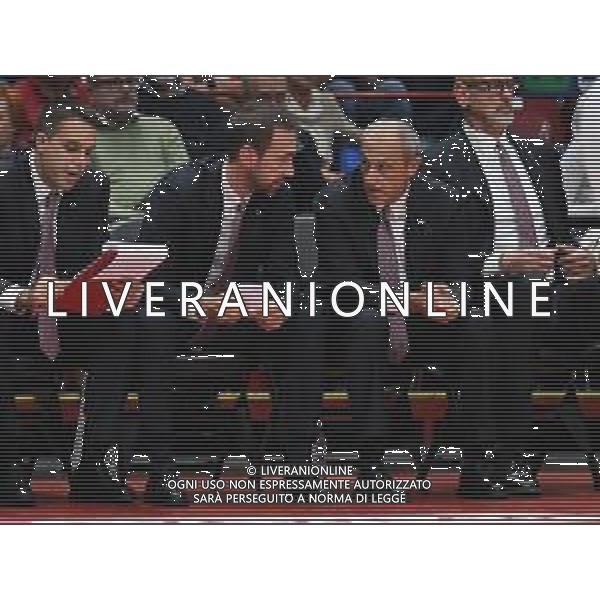 TVRG Olimpia Milano vs Monaco nella foto Giuseppe Poeta assistente allenatore SX e Ettore Messina allenatore Olimpia Milano DX Assago (MI) 09-10-2025 Unipol Forum EA7 Emporio Armani Olimpia Milano vs Monaco Turkish Airlines EuroLeague 3a giornata regular season foto Roberto Garavaglia/Agenzia Aldo Liverani sas