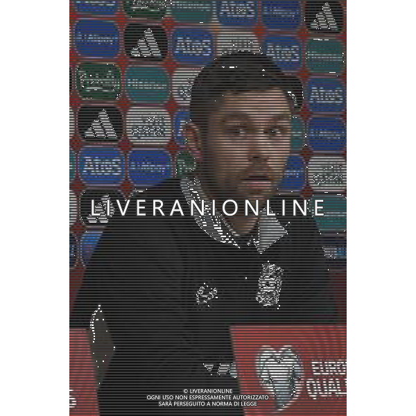 TVPG Estonia vs Italia nella foto Jürgen Henn (Allenatore Estonia)10-10-2025 A. Le Coq Arena, Tallinn (EST) - Press conference pre-match European Qualifiers - FIFA World Cup 2026 Matchday 7 ©TVPG Pasquale Golia - AG ALDO LIVERANI SAS