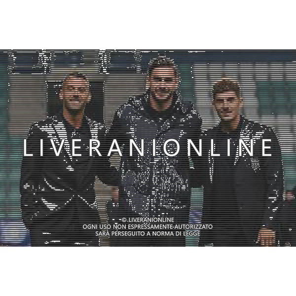 TVPG Estonia vs Italia nella foto Giovanni Di Lorenzo, Alex Meret e Leonardo Spinazzola (Italia) t10-10-2025 A. Le Coq Arena, Tallinn (EST) - Italia Pre match Press Conference European Qualifiers - FIFA World Cup 2026 Matchday 7 ©TVPG Pasquale Golia - AG ALDO LIVERANI SAS
