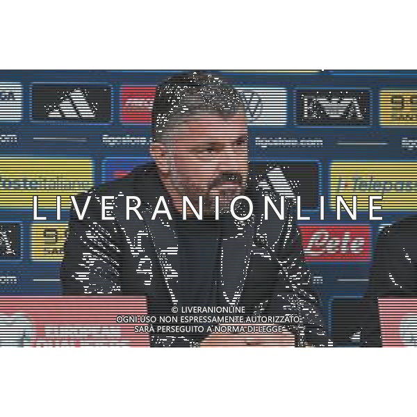 TVPG Estonia vs Italia nella foto Gennaro Gattuso (CT Italia), t10-10-2025 A. Le Coq Arena, Tallinn (EST) - Italia Pre match Press Conference European Qualifiers - FIFA World Cup 2026 Matchday 7 ©TVPG Pasquale Golia - AG ALDO LIVERANI SAS