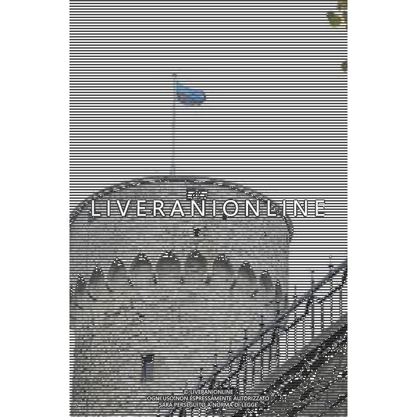 TVPG Estonia vs Italia nella foto Torre di avvistamento Fortezza di Toompea 1-10-2025 A. Le Coq Arena, Tallinn (EST) - European Qualifiers - FIFA World Cup 2026 Matchday 7 ©TVPG Pasquale Golia - AG ALDO LIVERANI SAS