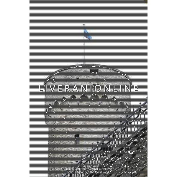 TVPG Estonia vs Italia nella foto Torre di avvistamento Fortezza di Toompea 11-10-2025 A. Le Coq Arena, Tallinn (EST) - European Qualifiers - FIFA World Cup 2026 Matchday 7 ©TVPG Pasquale Golia - AG ALDO LIVERANI SAS