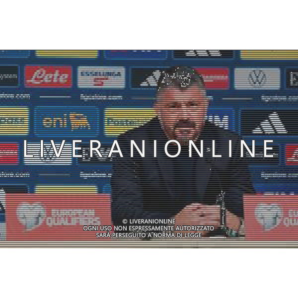 TVEM Gennaro Gattuso head coach of Italy speaks with the media during a press conference at A. Le Coq Arena on October 10, 2025 in Tallinn, Estonia. ©TVEM Emmanuele Mastrodonato - AG ALDO LIVERANI SAS