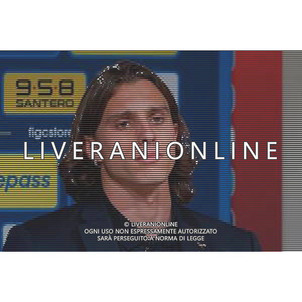 TVEM Riccardo Calafiori of Italy during a press conference at A. Le Coq Arena on October 10, 2025 in Tallinn, Estonia. ©TVEM Emmanuele Mastrodonato - AG ALDO LIVERANI SAS