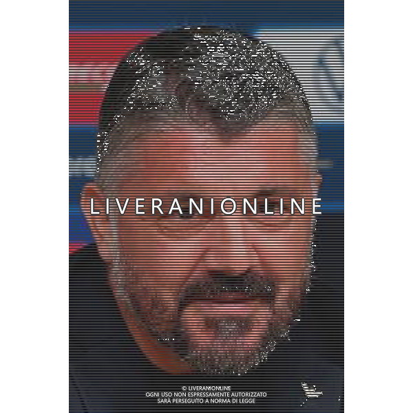 TVEM Gennaro Gattuso head coach of Italy speaks with the media during a press conference at A. Le Coq Arena on October 10, 2025 in Tallinn, Estonia. ©TVEM Emmanuele Mastrodonato - AG ALDO LIVERANI SAS