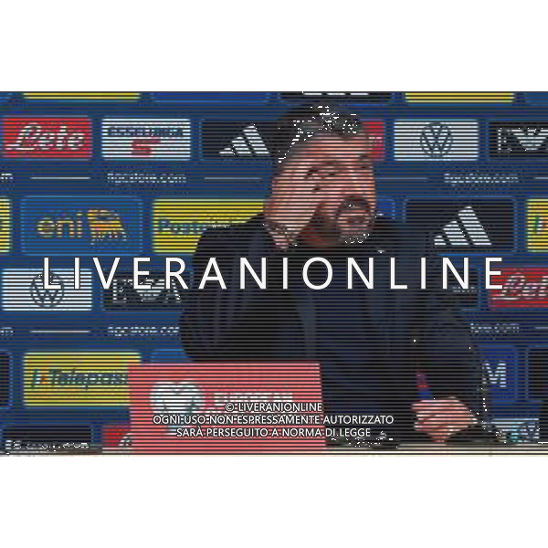 TVEM Gennaro Gattuso head coach of Italy speaks with the media during a press conference at A. Le Coq Arena on October 10, 2025 in Tallinn, Estonia. ©TVEM Emmanuele Mastrodonato - AG ALDO LIVERANI SAS