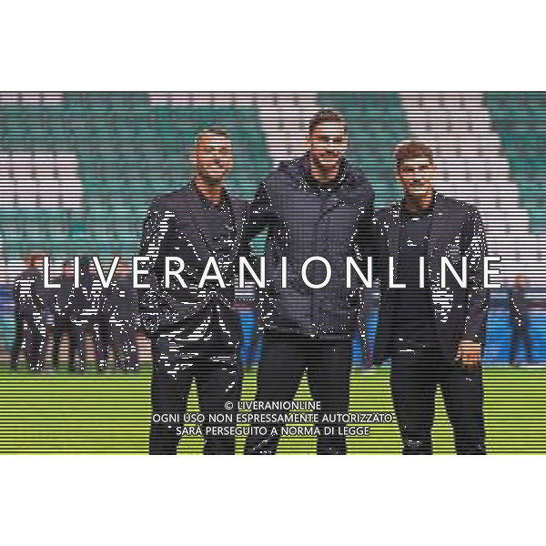 Leonardo Spinazzola of Italy, Alex Meret of Italy and Giovanni Di Lorenzo of Italy -TVEM Press conference pre-match European Qualifiers - FIFA World Cup 2026 Matchday 7 Estonia vs Italia, Tallinn 10-10-2025 ©TVEM Emmanuele Mastrodonato - AG ALDO LIVERANI SAS