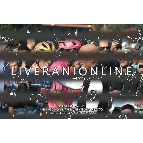 11-10-2025 Giro Di Lombardia; 2025, Soudal - Quick Step; 2025, Uae Team Emirates - Xrg; Evenepoel, Remco; Gianetti, Mauro; Como; ©SIROTTI - AG ALDO LIVERANI SAS