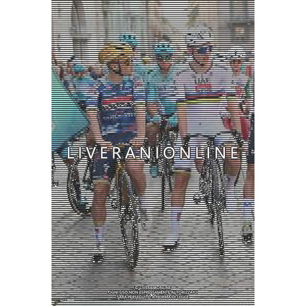 11-10-2025 Giro Di Lombardia; 2025, Uae Team Emirates - Xrg; 2025, Soudal - Quick Step; Pogacar, Tadej; Evenepoel, Remco; Como; ©SIROTTI - AG ALDO LIVERANI SAS