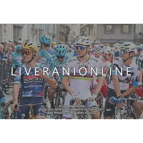 11-10-2025 Giro Di Lombardia; 2025, Uae Team Emirates - Xrg; 2025, Soudal - Quick Step; Pogacar, Tadej; Evenepoel, Remco; Como; ©SIROTTI - AG ALDO LIVERANI SAS