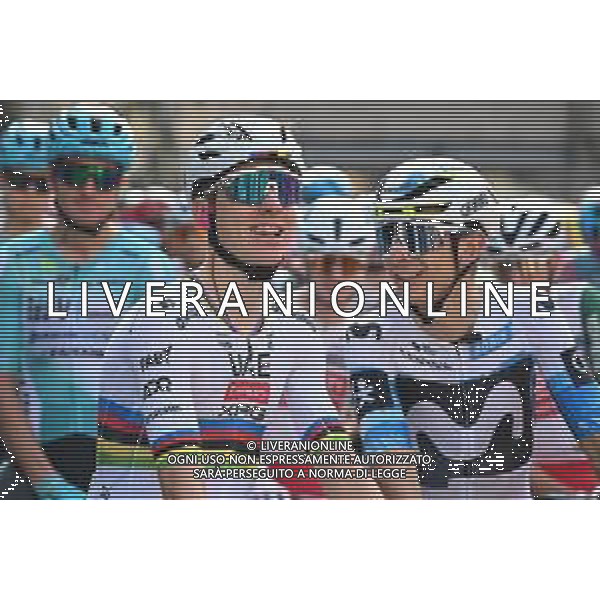 11-10-2025 Giro Di Lombardia; 2025, Uae Team Emirates - Xrg; 2025, Movistar; Pogacar, Tadej; Formolo, Davide; Como; ©SIROTTI - AG ALDO LIVERANI SAS